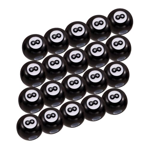 OSALADI 50 Stück Acryl Billard Perlen Schwarz Ball Runde Bastelperlen für Schmuckherstellung DIY Armbänder Halsketten Zubehör Leicht und Langlebig OSALADI 50 Stück Acryl Billard Perlen Schwarz Ball Runde Bastelperlen für Schmuckherstellung DIY Armbänder Halsketten Zubehör Leicht und Langlebig von OSALADI