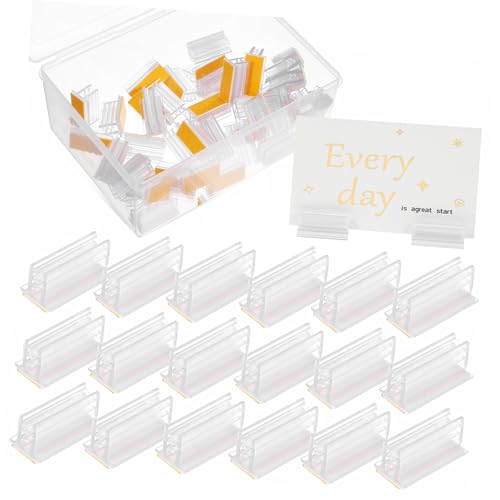 OSALADI 50 Stück Acryl Etikettenhalter Transparent Widerstandsfähig Stabil Für Theke Tisch Namensschild Preisschild Halter Einfach Zu Montieren Für Restaurant Büro Shop OSALADI 50 Stück Acryl Etikettenhalter Transparent Widerstandsfähig Stabil Für Theke Tisch Namensschild Preisschild Halter Einfach Zu Montieren Für Restaurant Büro Shop von OSALADI