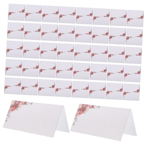 OSALADI 50 Stück Blanko Hochzeitseinladungskarten aus Papier für DIY Handgeschriebene Namenskarten Blumen Design für Hochzeits Geburtstags und Partydekoration OSALADI 50 Stück Blanko Hochzeitseinladungskarten aus Papier für DIY Handgeschriebene Namenskarten Blumen Design für Hochzeits Geburtstags und Partydekoration von OSALADI