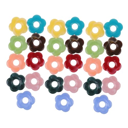 OSALADI 50 Stück Blumenzubehör Schüttgüter Blumen- Reiz Perlen Erwachsene Halskette Handwerk Schmuck Acryl von OSALADI