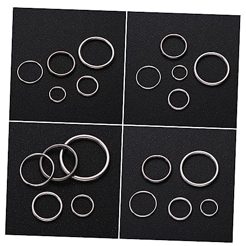 OSALADI 50 Stück DIY Schmuckherstellung Zubehör Robuste Legierungs Runde Ringe Metall Geschlossene Ringe für Home Store Silberweiß OSALADI 50 Stück DIY Schmuckherstellung Zubehör Robuste Legierungs Runde Ringe Metall Geschlossene Ringe für Home Store Silberweiß von OSALADI