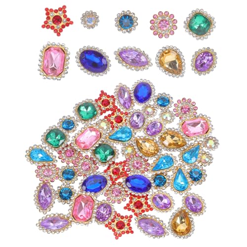 OSALADI 50 Stück Doppelschichtige Blumen Rhinestones für Diy Haaraccessoires Handgenähte Kristallverzierungen für Bastel und Bekleidungsdekorationen OSALADI 50 Stück Doppelschichtige Blumen Rhinestones für Diy Haaraccessoires Handgenähte Kristallverzierungen für Bastel und Bekleidungsdekorationen von OSALADI