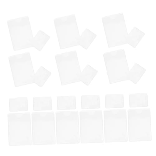 OSALADI 50 Stück Etikettenhalter Klebeetikettentaschen Kartentasche Taschen für Bibliotheksausweise Klebetaschen für Etiketten Klare Etikettentaschen Klebetiketten PVC Transparent OSALADI 50 Stück Etikettenhalter Klebeetikettentaschen Kartentasche Taschen für Bibliotheksausweise Klebetaschen für Etiketten Klare Etikettentaschen Klebetiketten PVC Transparent von OSALADI