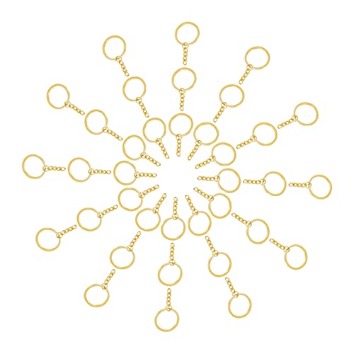 OSALADI 50 Stück Flache Schlüsselringe mit Kette Metallrunde Schlüsselanhänger für Diy Projekte Schlüsselorganisation und Bastelarbeiten OSALADI 50 Stück Flache Schlüsselringe mit Kette Metallrunde Schlüsselanhänger für Diy Projekte Schlüsselorganisation und Bastelarbeiten von OSALADI