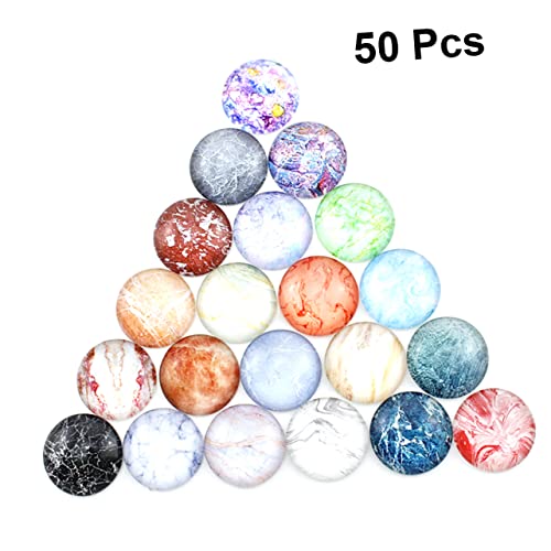 OSALADI 50 Stück Glasfleck klappcreolen Dekoration für Schmuck Uhr Bild und Vase glas aufkleber Schmuckmaterial selber machen Bastelzubehör selber machen runder Aufkleber von OSALADI
