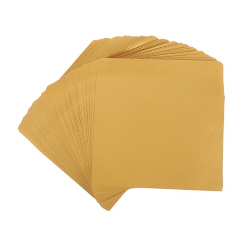 OSALADI 50 Stück Grußkarten-Einladung Aufbewahrungsumschläge Selbstklebstoffumschläge Professionelle Mailingumschläge Umschläge für Einladungen Postkartenumschläge Perlenpapier Golden von OSALADI