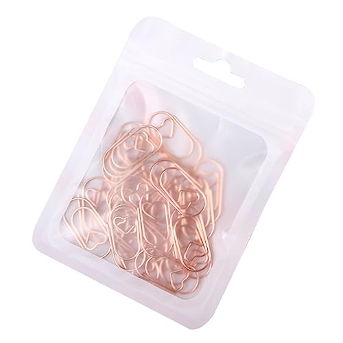 OSALADI 50 Stück Herzförmige Büroklammern Roségold Kreative Papierclips für Büro und Schule Dekorative Büroaccessoires zur Organisation von Dokumenten und Notizen OSALADI 50 Stück Herzförmige Büroklammern Roségold Kreative Papierclips für Büro und Schule Dekorative Büroaccessoires zur Organisation von Dokumenten und Notizen von OSALADI