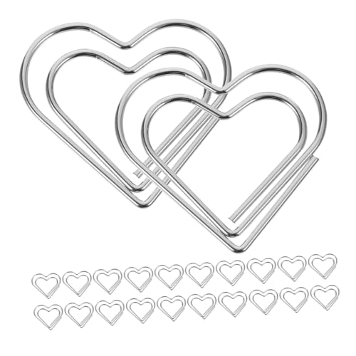 OSALADI 50 Stück Herzförmige Metall Büroklammern Silber Kleine Paper Clips Lesezeichen Für Büro Schule Hochzeit Dekoration Vielseitig Organisierend Praktisch OSALADI 50 Stück Herzförmige Metall Büroklammern Silber Kleine Paper Clips Lesezeichen Für Büro Schule Hochzeit Dekoration Vielseitig Organisierend Praktisch von OSALADI