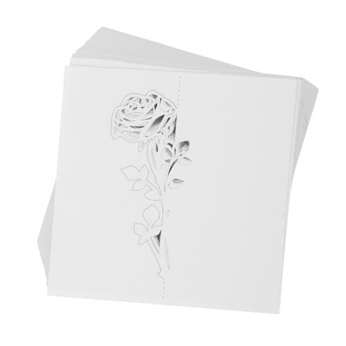OSALADI 50 Stück Hochzeit Einladungs und Sitzkarten mit Rosenblumen Design Bedruckbar und Beschreibbar Stabile Papierqualität Romantische Tischdekoration für Hochzeitsfeier und OSALADI 50 Stück Hochzeit Einladungs und Sitzkarten mit Rosenblumen Design Bedruckbar und Beschreibbar Stabile Papierqualität Romantische Tischdekoration für Hochzeitsfeier und von OSALADI