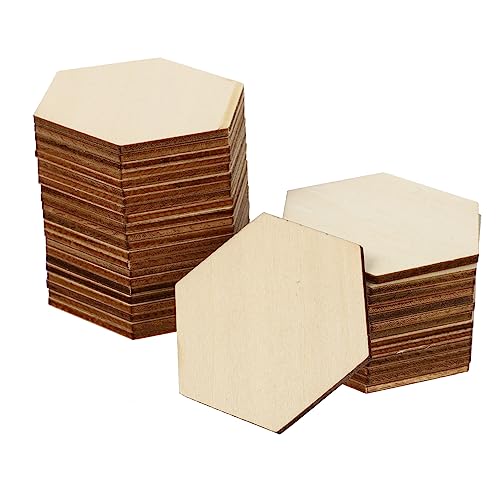 OSALADI 50 Stück Holz Sechseckige Holzscheiben Buchenholz DIY Bastelmaterial für Dekorationen Hochzeiten Geburtstagsfeiern und Weihnachten OSALADI 50 Stück Holz Sechseckige Holzscheiben Buchenholz DIY Bastelmaterial für Dekorationen Hochzeiten Geburtstagsfeiern und Weihnachten von OSALADI