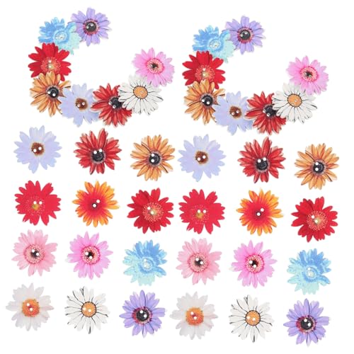 OSALADI 50 Stück Holzknöpfe Blumenform Vintage Diy Bastelknöpfe Mehrfarbige Holzknöpfe für Kleidung Handarbeit Dekoration für Puppen Kleidung Hüte und Taschen von OSALADI