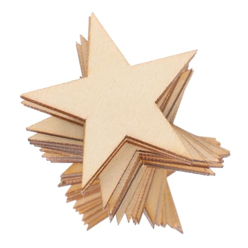 OSALADI 50 Stück Holzsterne Unbehandelte Holzausschnitte für Basteln Deko DIY Handwerk Kindergarten Schule Party Holzchips OSALADI 50 Stück Holzsterne Unbehandelte Holzausschnitte für Basteln Deko DIY Handwerk Kindergarten Schule Party Holzchips von OSALADI