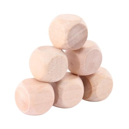 OSALADI 50 Stück Holzwürfel Blanko Würfel aus Holz Robuste Sechseitige Holzklötze zum Basteln DIY Holzwürfel für Kreative Spiele und Dekorationen OSALADI 50 Stück Holzwürfel Blanko Würfel aus Holz Robuste Sechseitige Holzklötze zum Basteln DIY Holzwürfel für Kreative Spiele und Dekorationen von OSALADI