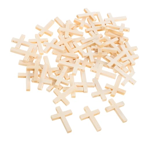 OSALADI 50 Stück Kleine Holzkreuze mit Vorgebohrten Löchern Natürliche Massivholz Anhänger Robuste DIY Holzperlen für Schmuckherstellung und Bastelprojekte OSALADI 50 Stück Kleine Holzkreuze mit Vorgebohrten Löchern Natürliche Massivholz Anhänger Robuste DIY Holzperlen für Schmuckherstellung und Bastelprojekte von OSALADI