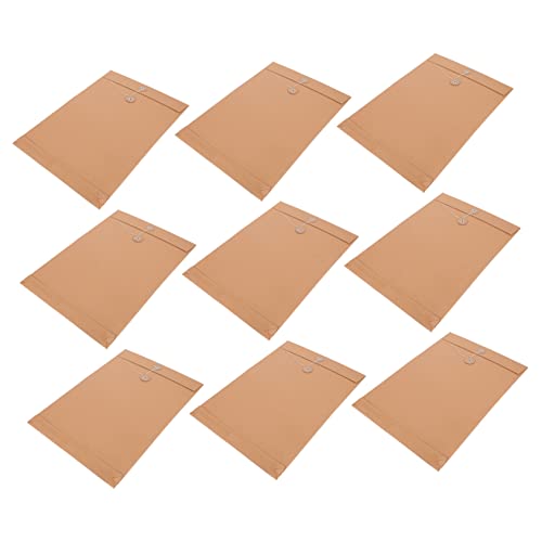 OSALADI 50 Stück Kraftpapier Dokumentenmappe Leichter Organizer für Büro Schule für Dokumente mit Druckknopfverschluss für Geschäftsreisen Interviews OSALADI 50 Stück Kraftpapier Dokumentenmappe Leichter Organizer für Büro Schule für Dokumente mit Druckknopfverschluss für Geschäftsreisen Interviews von OSALADI