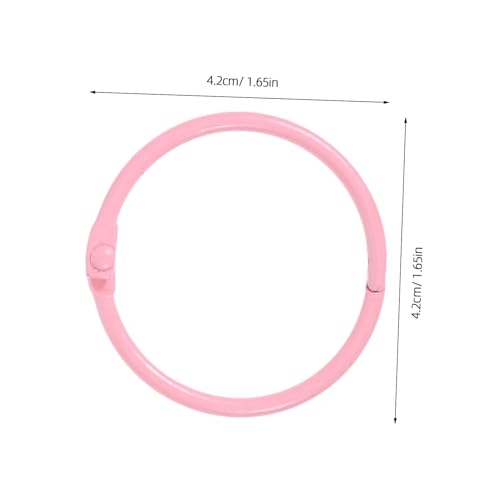 OSALADI 50 Stück Metall Binder Ringe Innendurchmesser Rosa Stabile Buchbinderinge für Karteikarten Schlüsselanhänger und Notizbuch Vielseitige Organizer Ringe für Schule Büro und DIY OSALADI 50 Stück Metall Binder Ringe Innendurchmesser Rosa Stabile Buchbinderinge für Karteikarten Schlüsselanhänger und Notizbuch Vielseitige Organizer Ringe für Schule Büro und DIY von OSALADI