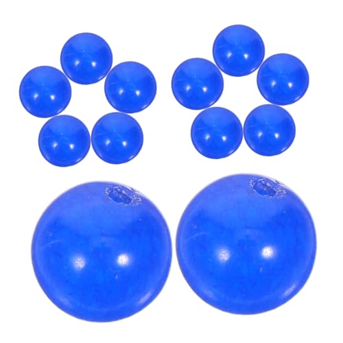 OSALADI 50 Stück Natürliche Lapis Lazuli Perlen mit Standardloch Polierte Edelstein-perlen für DIY Schmuckherstellung Kompatibel für Armbänder Halsketten Schlüsselanhänger von OSALADI