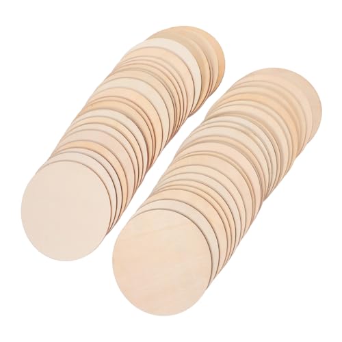 OSALADI 50 Stück Natürliche Runde Holzscheiben Unlackierte Holzkreise für DIY Bastelarbeiten Glatte Oberfläche zum Malen Gravieren Schreiben Kreative Holzscheiben für Heimdekoration OSALADI 50 Stück Natürliche Runde Holzscheiben Unlackierte Holzkreise für DIY Bastelarbeiten Glatte Oberfläche zum Malen Gravieren Schreiben Kreative Holzscheiben für Heimdekoration von OSALADI