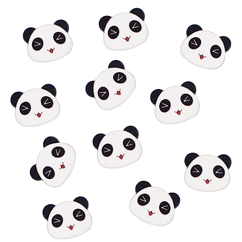 OSALADI 50 Stück Niedliche Holzknöpfe mit Panda Muster Bastelknöpfe für Diy Projekte Scrapbooking und Näharbeiten Natürlichem Dekorativem Holz von OSALADI