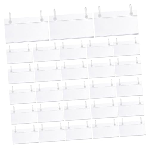 OSALADI 50 Stück Preisschild Clips Für Einzelhandelsgeschäfte Preisschilder Warenschild Clips Etikettenhalter Für Körbe Halter Durchsichtiger von OSALADI