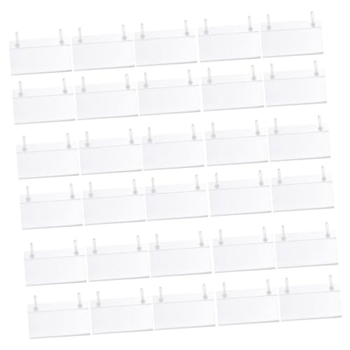OSALADI 50 Stück Preisschild Clips Schilderclips Für Den Einzelhandel Schilderclips Aus Kunststoff Etikettenhalter Clip Regaletiketten Halter Supermarkt OSALADI 50 Stück Preisschild Clips Schilderclips Für Den Einzelhandel Schilderclips Aus Kunststoff Etikettenhalter Clip Regaletiketten Halter Supermarkt von OSALADI