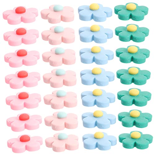 OSALADI 50 Stück Resin Blumen Charms für Haarspangen Handyhüllen und DIY Bastelprojekte Robuste und Langlebige Dekoration für Kreative Haaraccessoires und Mehr von OSALADI