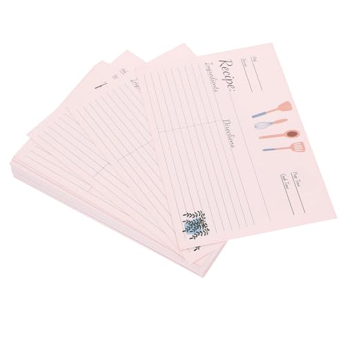 OSALADI 50 Stück Rezeptkarte Kochkarten Karteikarten kompakte Essensnotizkarte Küchenwaren Notizkarten kochen Wenn Rezept-Notizkarten Lebensmittel-Notizkarten Papier Beige OSALADI 50 Stück Rezeptkarte Kochkarten Karteikarten kompakte Essensnotizkarte Küchenwaren Notizkarten kochen Wenn Rezept-Notizkarten Lebensmittel-Notizkarten Papier Beige von OSALADI