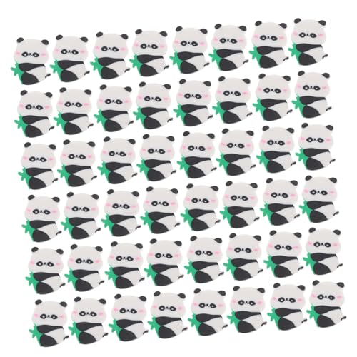 OSALADI 50 Stück Riesenpanda Eraser Radiergummi Panda für Zeichnen Zubehör Süße Radiergummis Schulmaterial Panda Radiergummi im Panda-Stil Panda Mini -Radiergummis von OSALADI