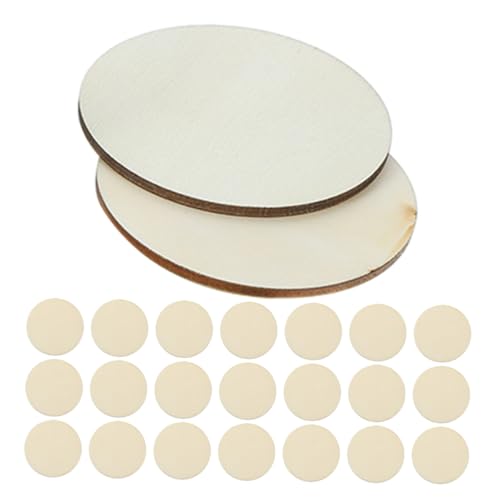 OSALADI 50 Stück Runde Holzscheiben Natur Unbehandelt Kleine Holzplättchen zum Basteln DIY Holzscheiben für Gravur Malerei und Dekoration Kunstprojekte OSALADI 50 Stück Runde Holzscheiben Natur Unbehandelt Kleine Holzplättchen zum Basteln DIY Holzscheiben für Gravur Malerei und Dekoration Kunstprojekte von OSALADI