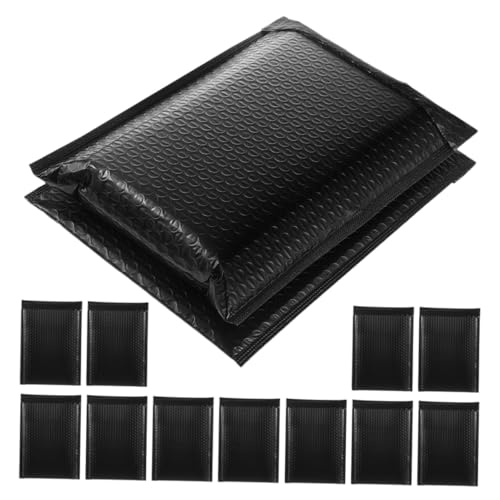 OSALADI 50 Stück Schwarze Bubble -Umschlagstasche Versandumschläge Luftpolsterversand für den Versand Blasen-Mailer Versandtaschen Verpackung Versandtasche Sport von OSALADI