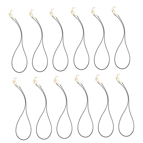OSALADI 50 Stück Schwarze Halskette Cord mit Karabiner für Diy Schmuckherstellung Langlebig und Schweißfest für Anhänger und Armbänder Vielseitiges Zubehör für Kreative Projekte OSALADI 50 Stück Schwarze Halskette Cord mit Karabiner für Diy Schmuckherstellung Langlebig und Schweißfest für Anhänger und Armbänder Vielseitiges Zubehör für Kreative Projekte von OSALADI