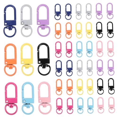 OSALADI 50 Stück Teiliges Bunte Metalllegierung Karabinerhaken mit Drehgelenk Robuster Schnappverschluss für Schlüsselanhänger DIY Schmuckherstellung Tasche Zubehör OSALADI 50 Stück Teiliges Bunte Metalllegierung Karabinerhaken mit Drehgelenk Robuster Schnappverschluss für Schlüsselanhänger DIY Schmuckherstellung Tasche Zubehör von OSALADI