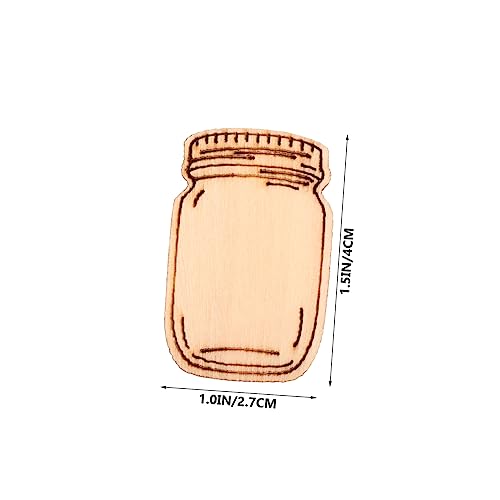 OSALADI 50 Stück Teiliges Mason Jar Holzscheiben zum Bemalen Diy Handgemachte Holzrohlinge für Schmuck Basteln Graffiti Kunst Malspielzeug OSALADI 50 Stück Teiliges Mason Jar Holzscheiben zum Bemalen Diy Handgemachte Holzrohlinge für Schmuck Basteln Graffiti Kunst Malspielzeug von OSALADI