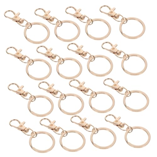 OSALADI 50 Stück Teiliges Robuste Schlüsselanhänger aus Zinklegierung mit Langlebigem Karabinerverschluss Handpoliert und Elektroplattiert Drehbare Clips und Stabile Schlüsselringe für OSALADI 50 Stück Teiliges Robuste Schlüsselanhänger aus Zinklegierung mit Langlebigem Karabinerverschluss Handpoliert und Elektroplattiert Drehbare Clips und Stabile Schlüsselringe für von OSALADI