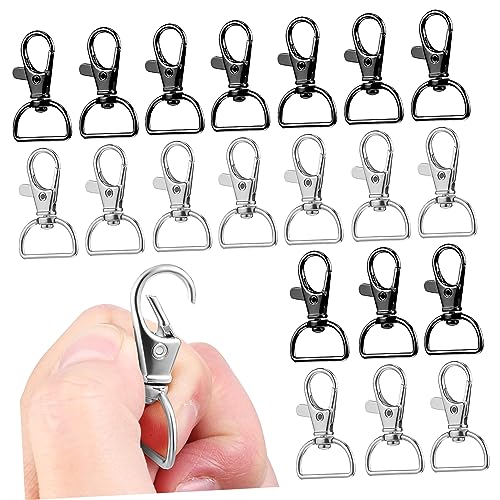 OSALADI 50 Stück Teiliges Schlüsselanhänger Karabiner Langlebiger Zinklegierung Hundehaken Schlüsselring Zubehör Robuste Schlüsselclips Nickel und Schwarz Vielseitig und Stilvoll OSALADI 50 Stück Teiliges Schlüsselanhänger Karabiner Langlebiger Zinklegierung Hundehaken Schlüsselring Zubehör Robuste Schlüsselclips Nickel und Schwarz Vielseitig und Stilvoll von OSALADI