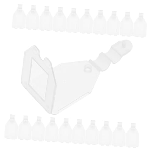 OSALADI 50 Stück Transparente Wiederverwendbare Schildhalter mit Schnappverschluss Langlebige Kunststoff Etikettenhalter für Körbe Geeignet für Regal Lager und Büroorganisation Einfache OSALADI 50 Stück Transparente Wiederverwendbare Schildhalter mit Schnappverschluss Langlebige Kunststoff Etikettenhalter für Körbe Geeignet für Regal Lager und Büroorganisation Einfache von OSALADI