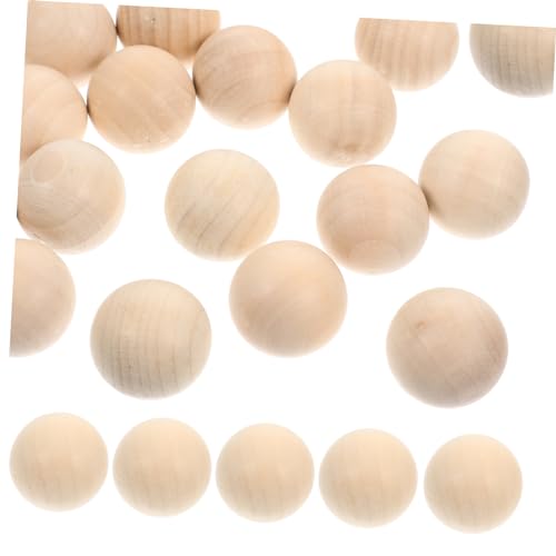 OSALADI 50 Stück Unbearbeitete Holzkugeln Runde Holzperlen für DIY Projekte Schmuckherstellung und Dekoration Naturmaterial Vielseitig Einsetzbar OSALADI 50 Stück Unbearbeitete Holzkugeln Runde Holzperlen für DIY Projekte Schmuckherstellung und Dekoration Naturmaterial Vielseitig Einsetzbar von OSALADI