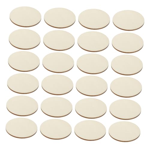 OSALADI 50 Stück Unlackierte Holzscheiben Rund Naturholz Blanko Holzscheiben zum Basteln für DIY Untersetzer Holzhandwerk Dekoration OSALADI 50 Stück Unlackierte Holzscheiben Rund Naturholz Blanko Holzscheiben zum Basteln für DIY Untersetzer Holzhandwerk Dekoration von OSALADI