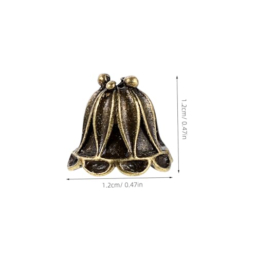 OSALADI 50 Stück Vintage Blüten Perlenkappen aus Legierung Blumenförmige Spacer Beads für Schmuckherstellung Sicherer Halt Elegante Designs für Armbänder Halsketten Ohrringe von OSALADI