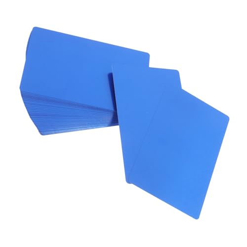 OSALADI 50 Stück Visitenkarte aus Metall blankokarten Dunkelblaue Karten Geschäftskarten Blanks Sublimations-Visitenkarten Aluminiumkarten zum Gravieren leere Karteikarten Gravurrohlinge von OSALADI