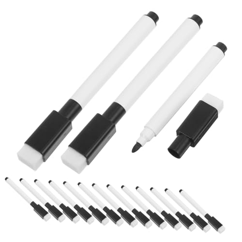 OSALADI 50 Stück Whiteboardmarker Mit Radiergummi Löschbare Markierungen Für Whiteboards Trockenlöschmarker, Radiergummi Trockenlöschstift Bürstenkopf Aus Polyester-chemiefaser Black OSALADI 50 Stück Whiteboardmarker Mit Radiergummi Löschbare Markierungen Für Whiteboards Trockenlöschmarker, Radiergummi Trockenlöschstift Bürstenkopf Aus Polyester-chemiefaser Black von OSALADI