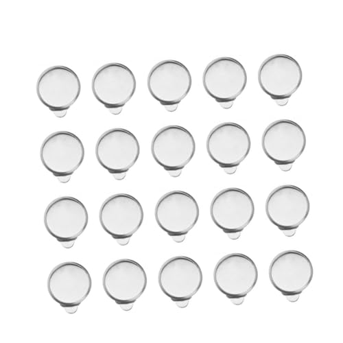 OSALADI 50 Stück schöner Ohrclip ohrringe clips Ohrring Clips Ohrring Bastelbedarf Ohrring Basteln Ohrring Material Ohren DIY Ohrring zarte Ohrringe Zubehör Materialien für Ohrclips Silver von OSALADI