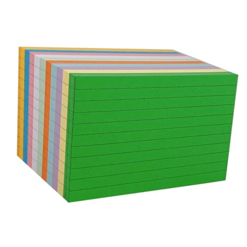 OSALADI 500 Blatt Farbige Blanko Karteikarten Farben M² Praktische Notizkarten DIY Vokabelkarten mit Abgerundeten Ecken für Schule Büro und Basteln OSALADI 500 Blatt Farbige Blanko Karteikarten Farben M² Praktische Notizkarten DIY Vokabelkarten mit Abgerundeten Ecken für Schule Büro und Basteln von OSALADI