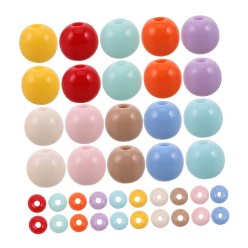 OSALADI 500 Stück Bunte Acryl Perlen Rundfest Farbig Solide Spacer Beads mit Gerade für DIY Schmuck Armbänder Halsketten Telefonketten Basteln OSALADI 500 Stück Bunte Acryl Perlen Rundfest Farbig Solide Spacer Beads mit Gerade für DIY Schmuck Armbänder Halsketten Telefonketten Basteln von OSALADI