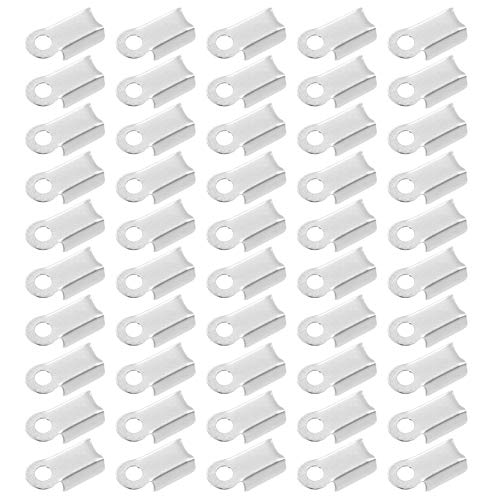 OSALADI 500 Stück Schmuck Crimps Endkappen für Lederbänder und Bastelarbeiten Quetschkalotten für Schmuckherstellung Silber für DIY Projekte und Armbänder OSALADI 500 Stück Schmuck Crimps Endkappen für Lederbänder und Bastelarbeiten Quetschkalotten für Schmuckherstellung Silber für DIY Projekte und Armbänder von OSALADI