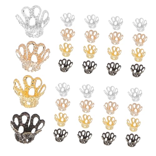 OSALADI 500 Stück Schmuck Spacer Perlen Kappen Metall Blütenbecher Form Endkappen für Armband Halskette DIY Schmuckherstellung Zubehör Langlebig Elegant Vielseitig OSALADI 500 Stück Schmuck Spacer Perlen Kappen Metall Blütenbecher Form Endkappen für Armband Halskette DIY Schmuckherstellung Zubehör Langlebig Elegant Vielseitig von OSALADI