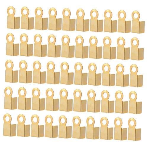 OSALADI 500 Stück Schmuckklemmen aus Edelstahl Goldfarbene Endkappen für Lederbänder und Kordeln Langlebige Schmuckverschluss clamps für DIY Schmuckherstellung Leicht und Einfach zu OSALADI 500 Stück Schmuckklemmen aus Edelstahl Goldfarbene Endkappen für Lederbänder und Kordeln Langlebige Schmuckverschluss clamps für DIY Schmuckherstellung Leicht und Einfach zu von OSALADI