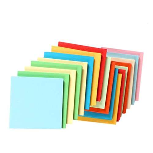 OSALADI 500Stücke Papier Bastelpapier für Handarbeitsblätter Farben für DIY Origami Schulprojekte und Heimwerker Dekorationen von OSALADI