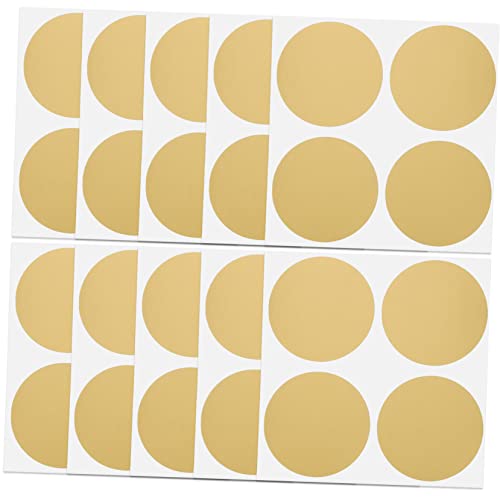 OSALADI 50Stücke Aufkleber Runde Goldene Kratzfolie für DIY Karten Einladungen und Überraschungen für Geburtstagsfeiern und Hochzeiten OSALADI 50Stücke Aufkleber Runde Goldene Kratzfolie für DIY Karten Einladungen und Überraschungen für Geburtstagsfeiern und Hochzeiten von OSALADI