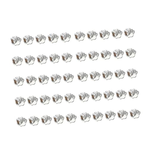 OSALADI 50Stücke DIY Schmuck Perlen Vintage Spacer Perlen für Armbänder Handgefertigte Perlen mit Großem für Projekte von OSALADI